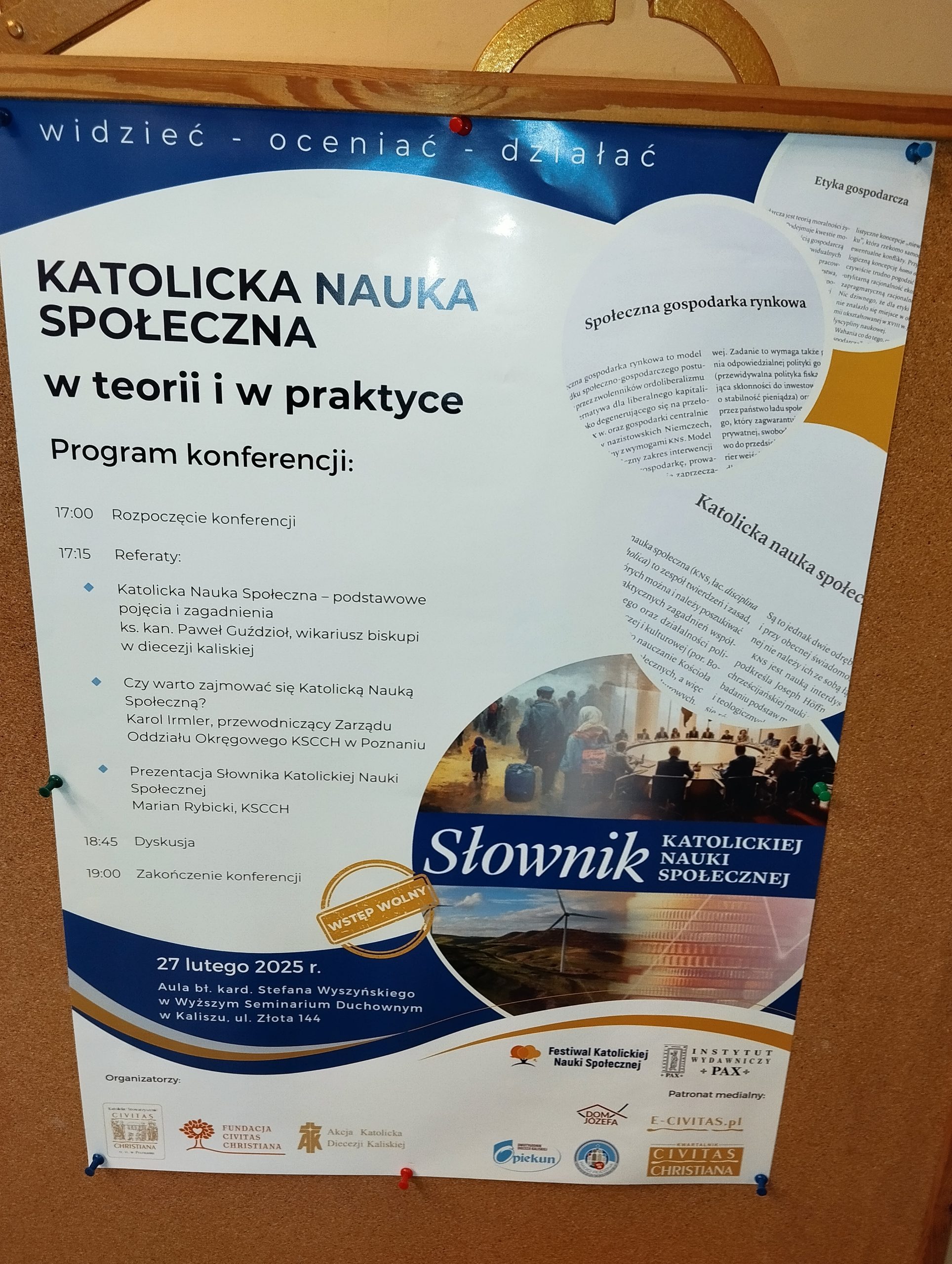 Konferencja ”Widzieć – oceniać – działać. Katolicka Nauka Społeczna w&nbsp;teorii i&nbsp;praktyce”